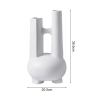 soga 2x white ornament modern geometric vase minimalist double tube soga 2x white ornament modern geometric vase minimalist double tube