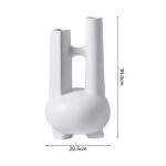 soga 2x white ornament modern geometric vase minimalist double tube soga 2x white ornament modern geometric vase minimalist double tube