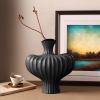soga 2x 28x30cm ornament large matte black vases countertop decoration