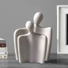 soga ornament matte cream set of 2 abstract human figurine sculptures minimalist soga ornament matte cream set of 2 abstract human figurine sculptures minimalist
