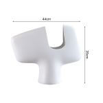 soga 44x35cm ornament modern curved decorative vase sculptural accent