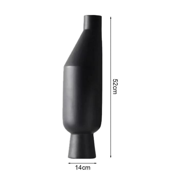 soga 14x52cm ornament black minimalist vases with narrow neck rounded body soga 14x52cm ornament black minimalist vases with narrow neck rounded body