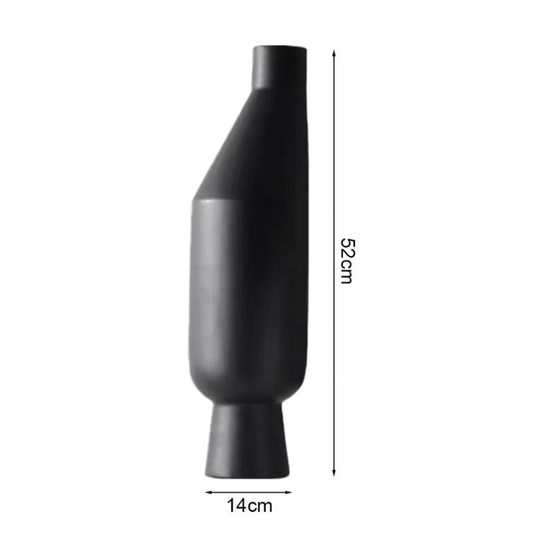 soga 14x52cm ornament black minimalist vases with narrow neck rounded body soga 14x52cm ornament black minimalist vases with narrow neck rounded body