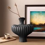soga 28x30cm ornament large matte black vases countertop decoration