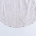 zach women's striped poplin long sleeve loose casual shirt Zach Women's Striped Poplin Long Sleeve Loose Casual Shirt 4