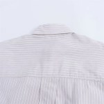 zach women's striped poplin long sleeve loose casual shirt Zach Women's Striped Poplin Long Sleeve Loose Casual Shirt 6