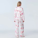 Women's 2 Piece Bow All-over Loungewear Pjs Set 6