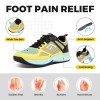 FitVille Men's Wide Pickleball Shoes Tennis Shoes Full Court Tennis Sneakers with Arch Support Lightweight Non-slip Sports Shoe 5