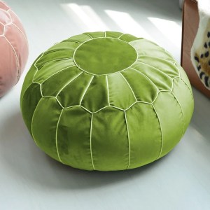 velvet moroccan pouf ottoman Velvet Moroccan Pouf Ottoman 4