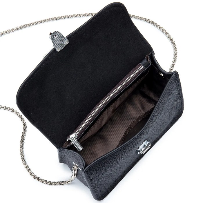 Women's Genuine Leather Chain Shoulder Bag - Cowhide Crossbody Handbag 4