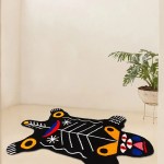 aztec animal shape geo floor rug Aztec Animal Shape Geo Floor Rug 3