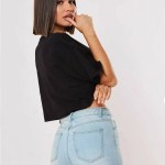 Women's Short Sleeve Navel Crop Top 5