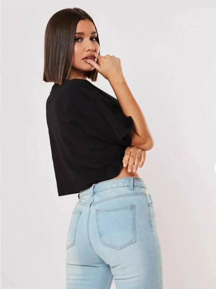 women's short sleeve navel crop top Women's Short Sleeve Navel Crop Top 5