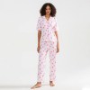Women's 2 Piece Strawberry Striped Loungewear Pjs Set 3