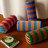 Eclectic Velvet Long Round Retro Stripe Cushions 1