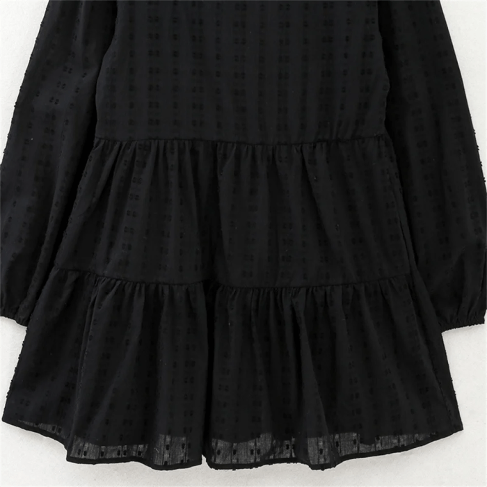 wills black boho slip over short mini dress Wills Black Boho Slip Over Short Mini Dress 4