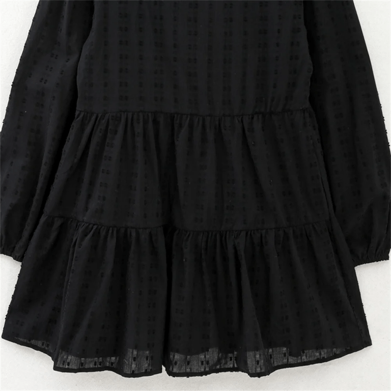 Wills Black Boho Slip Over Short Mini Dress 4