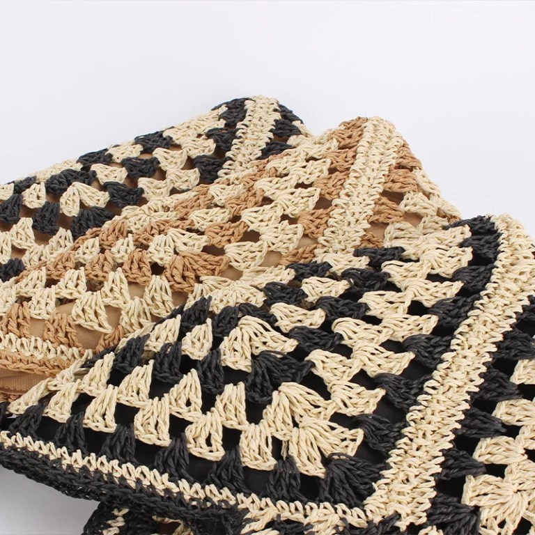 Women's Woven Summer Straw Tote Bag 3