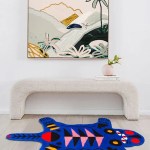 aztec animal shape geo floor rug Aztec Animal Shape Geo Floor Rug 2