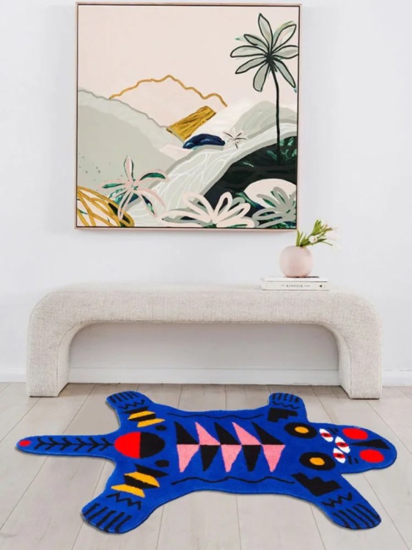 Aztec Animal Shape Geo Floor Rug 2