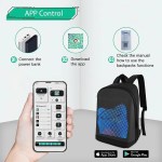 Smart LED Dynamic Backpack - Customizable Bag with Laptop Compartment the perfect gift 4
