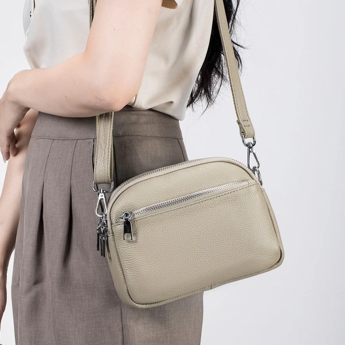 Luxury Genuine Leather Shoulder Bag - Women's Cowhide Crossbody Tote Handbag 3