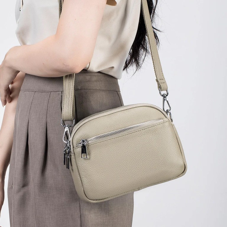 Luxury Genuine Leather Shoulder Bag - Women's Cowhide Crossbody Tote Handbag 3