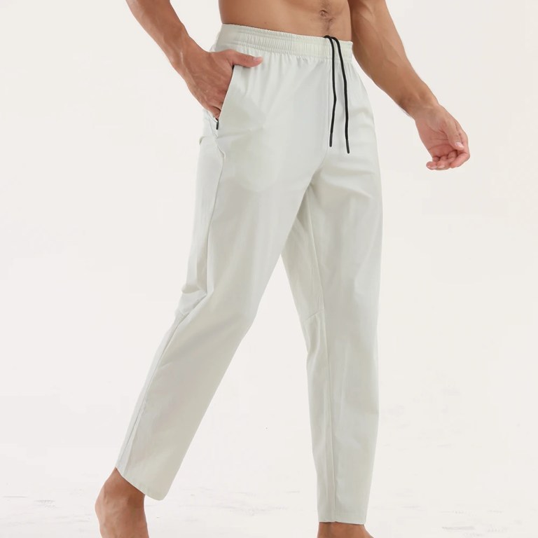 GITF Men's drawstring zipper pocket Jogger Pants 1
