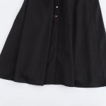 Women's Summer linen blend midi shirt style sleeveless dress 6