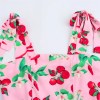 Zach Women's One-Shoulder Cherry Print Mini Dress with Bow Strap 3