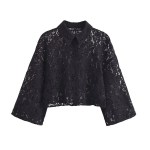 Women's Black Lace Festival Pants Sets 1
