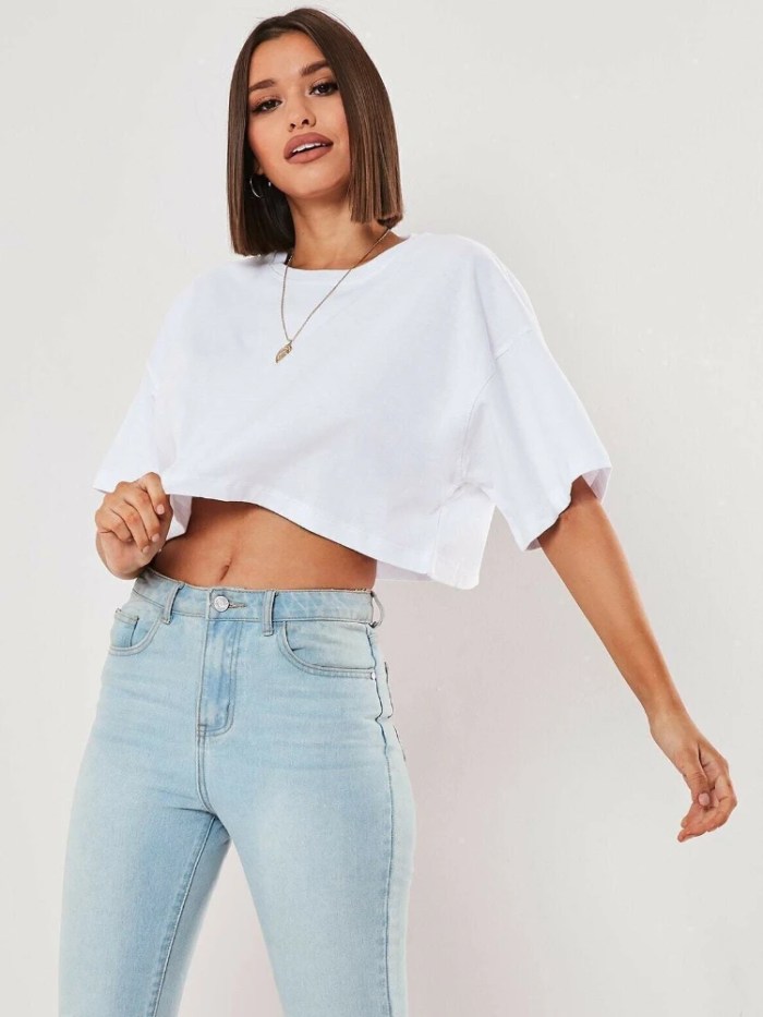 women's short sleeve navel crop top Women's Short Sleeve Navel Crop Top 4