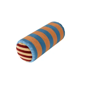 Eclectic Velvet Long Round Retro Stripe Cushions