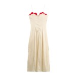 Zach Women\'s Heart-Shaped Flower Decoration Strap Long Dress 2