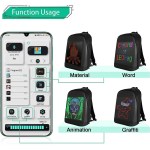 Smart LED Dynamic Backpack - Customizable Bag with Laptop Compartment the perfect gift 3