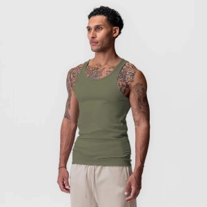 Mens fitness Slim Tank T Shirt 1