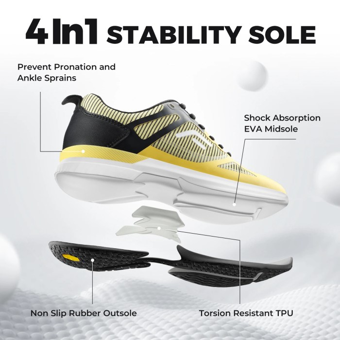 FitVille Men's Wide Pickleball Shoes Tennis Shoes Full Court Tennis Sneakers with Arch Support Lightweight Non-slip Sports Shoe 4