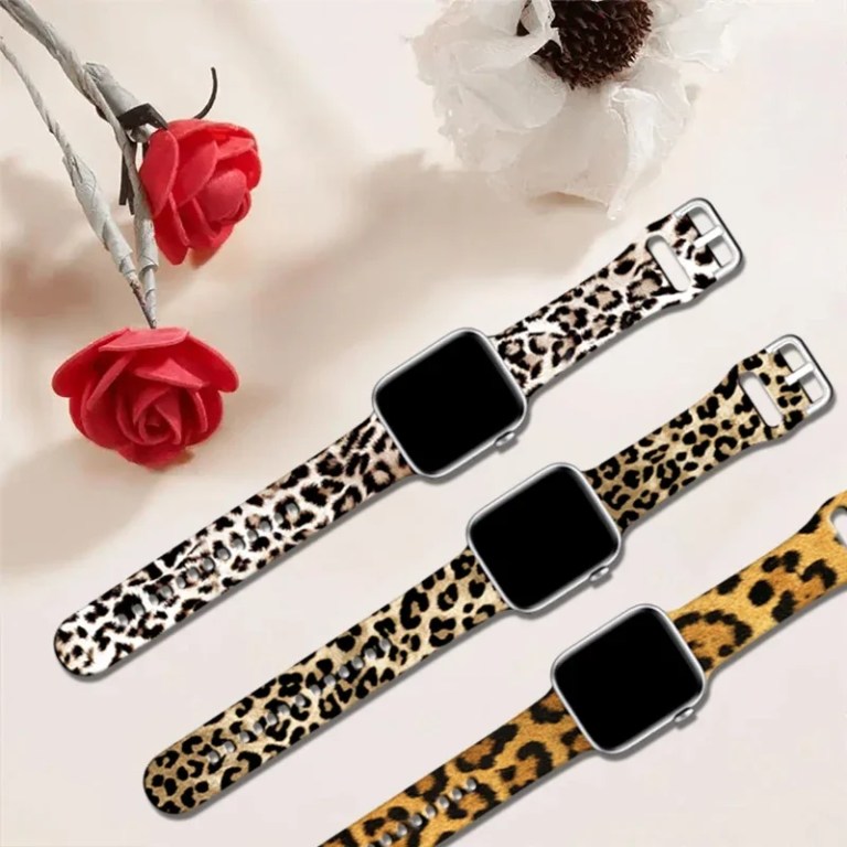 Leopard Silicone Strap for Apple Watch Band 3