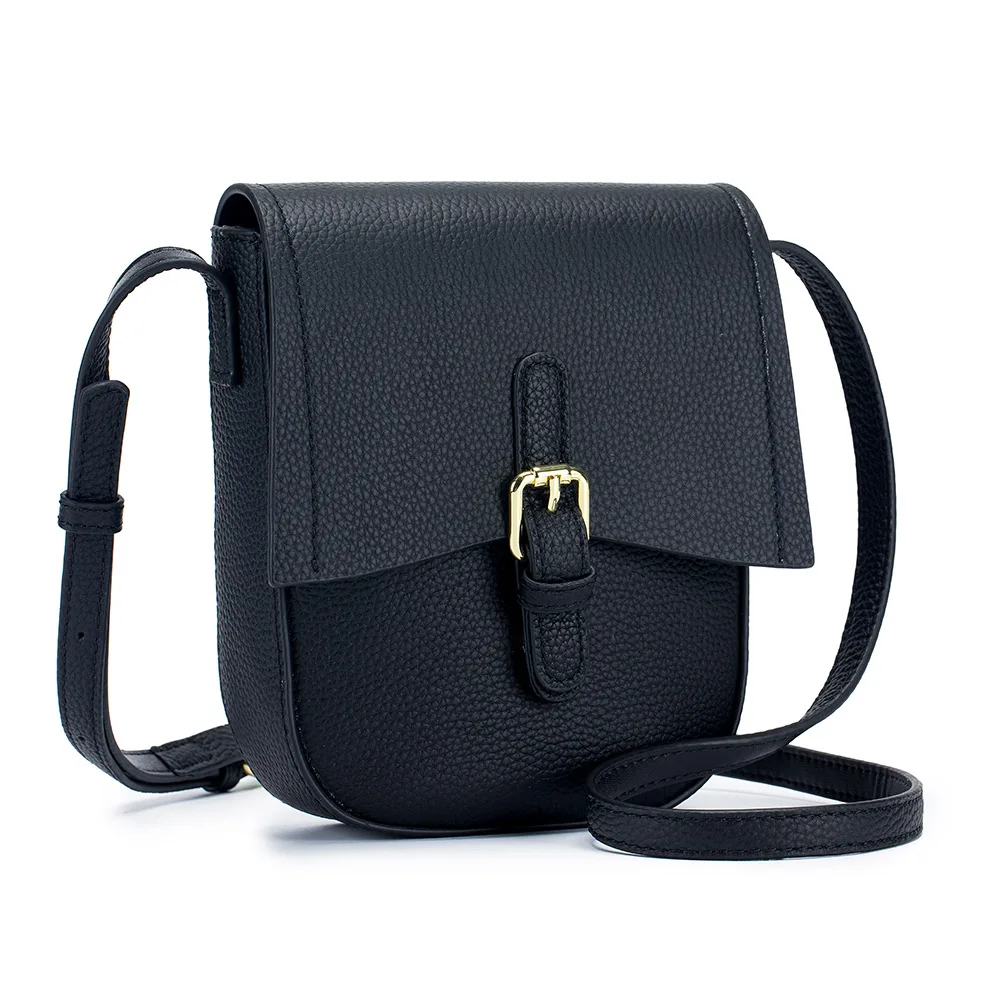 Women's Genuine Leather Square Shoulder Bag - Luxury Cowhide Crossbody Tote