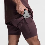 Men's Breathable Double Layer Quick Dry sport shorts 1