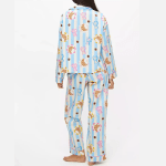 women's 2 piece aesthetic pattern print loungewear set coffee Women's 2 Piece Aesthetic Pattern Print Loungewear Set Coffee 2