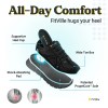 fitville men's walking shoes extra wide lightweight sneakers for flat feet arch fit heel pain relief non slip running shoes FitVille Men's Walking Shoes Extra Wide Lightweight Sneakers for Flat Feet Arch Fit Heel Pain Relief Non-Slip Running Shoes 4
