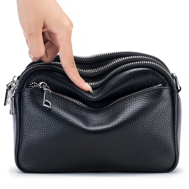 Luxury Genuine Leather Shoulder Bag - Women's Cowhide Crossbody Tote Handbag 5