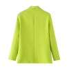 zach women's simple and elegant slim fit solid color pocket decoration suit coat Zach Women's Simple and Elegant Slim Fit Solid Color Pocket Decoration Suit Coat 2