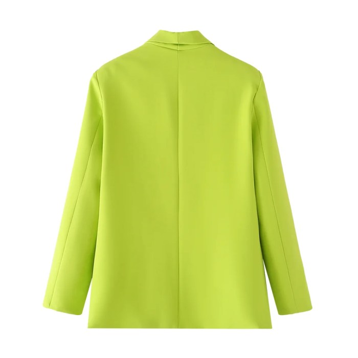zach women's simple and elegant slim fit solid color pocket decoration suit coat Zach Women's Simple and Elegant Slim Fit Solid Color Pocket Decoration Suit Coat 2