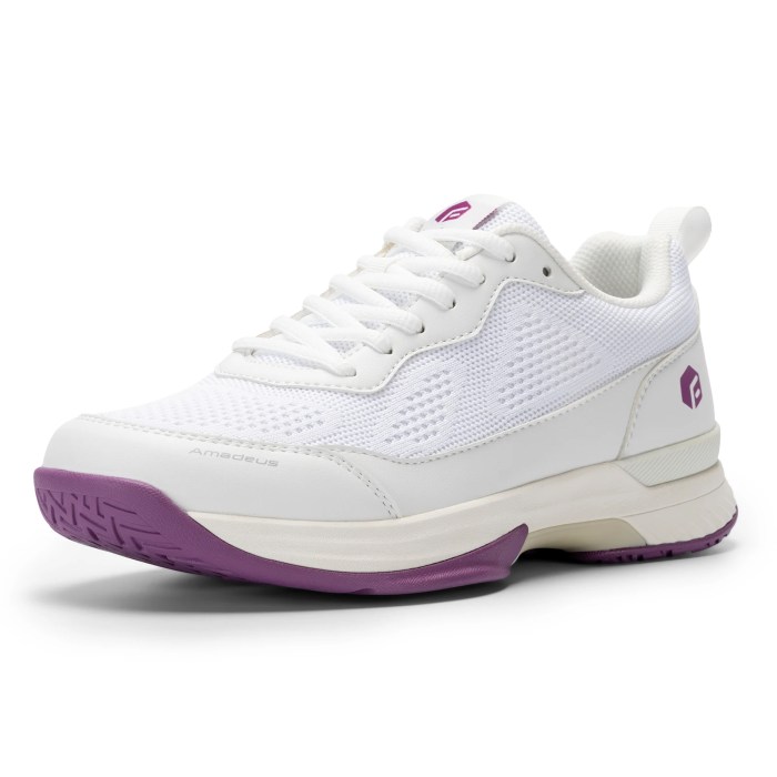 FitVille Women's Wide Fit Pickleball Shoes Tennis Court Shoes Athletic Shoe Court Squash Sneakers for Fat Feet Racquet Sports 5