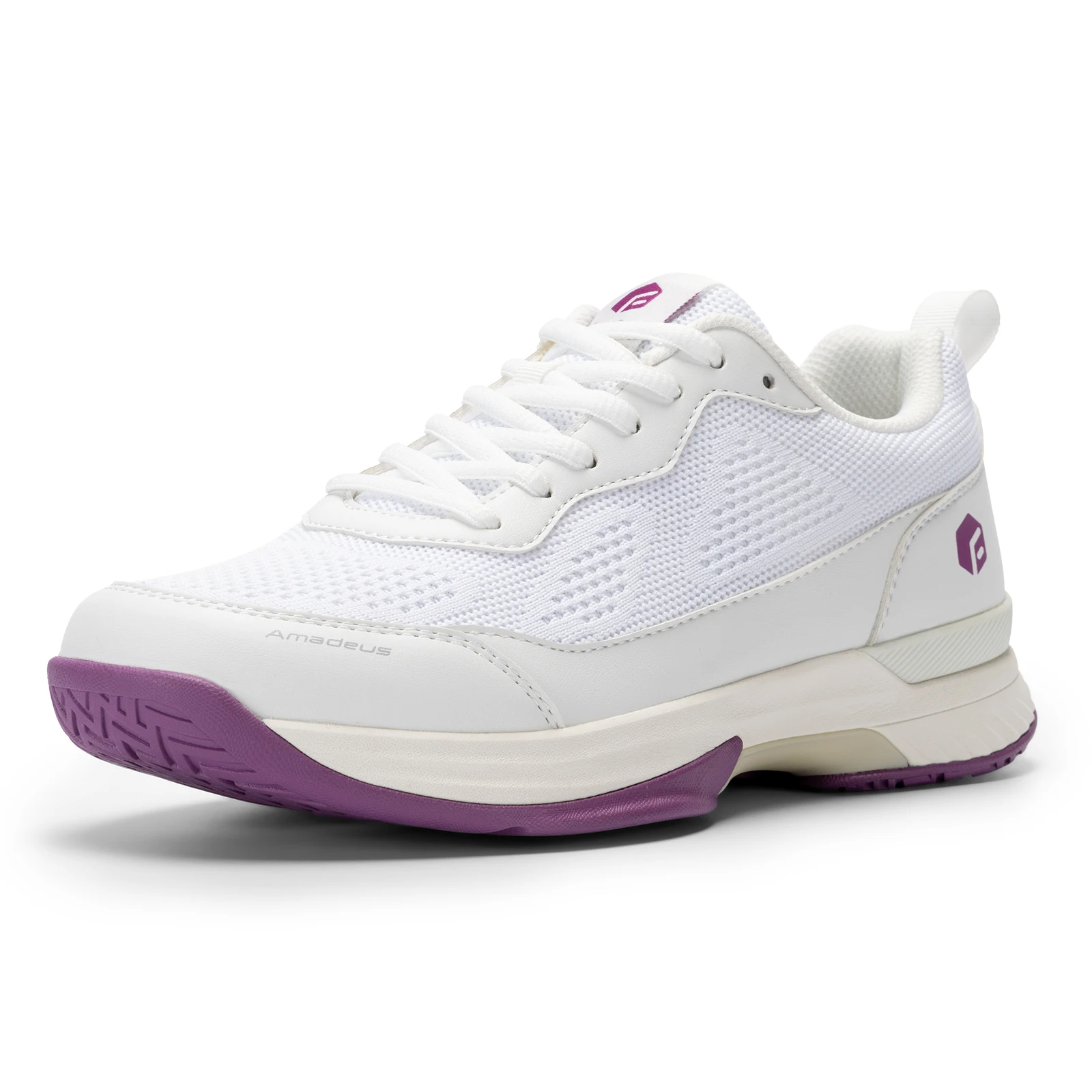 FitVille Women's Wide Fit Pickleball Shoes Tennis Court Shoes Athletic Shoe Court Squash Sneakers for Fat Feet Racquet Sports 5