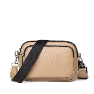 Women's Genuine Leather Crossbody Bag - Trendy Green Cowhide Shoulder Bag 3
