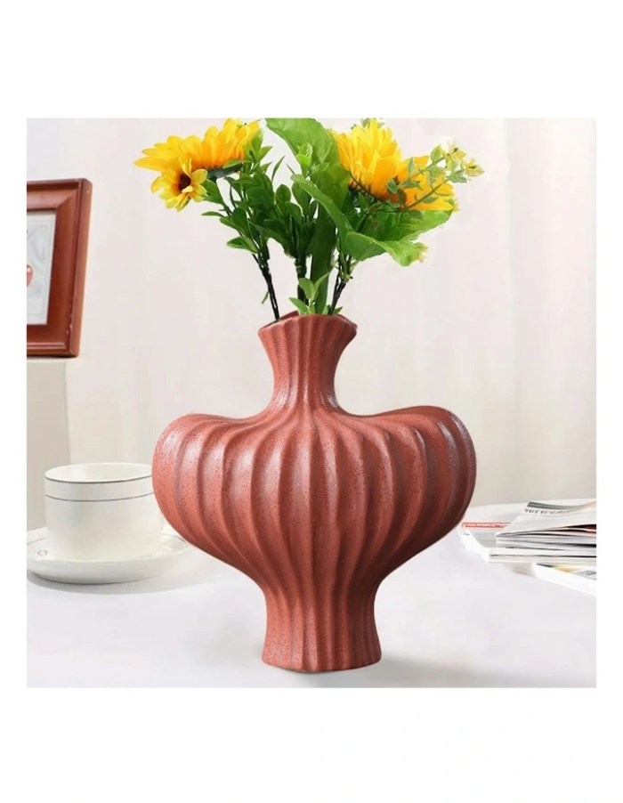 soga 28x30cm ornament large matte red vases countertop decoration soga 28x30cm ornament large matte red vases countertop decoration