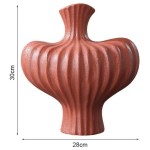 soga 28x30cm ornament large matte red vases countertop decoration